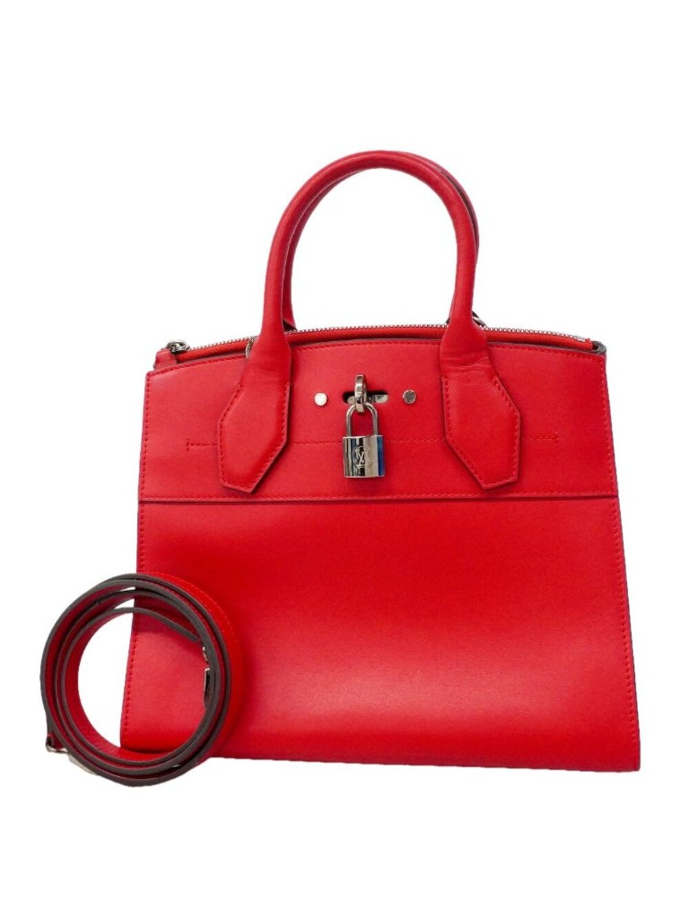 Louis Vuitton Handbag City Steamer PM Rouge 2-Way Bag